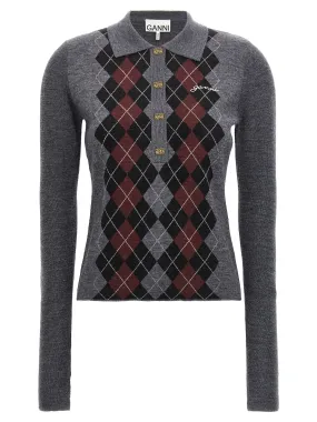 Argyle Sweater Maglioni Grigio