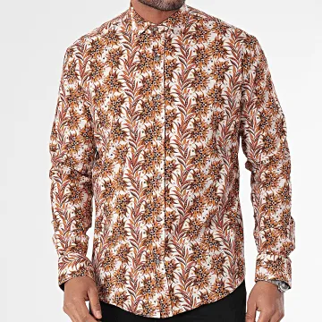 Camicie a maniche lunghe beige