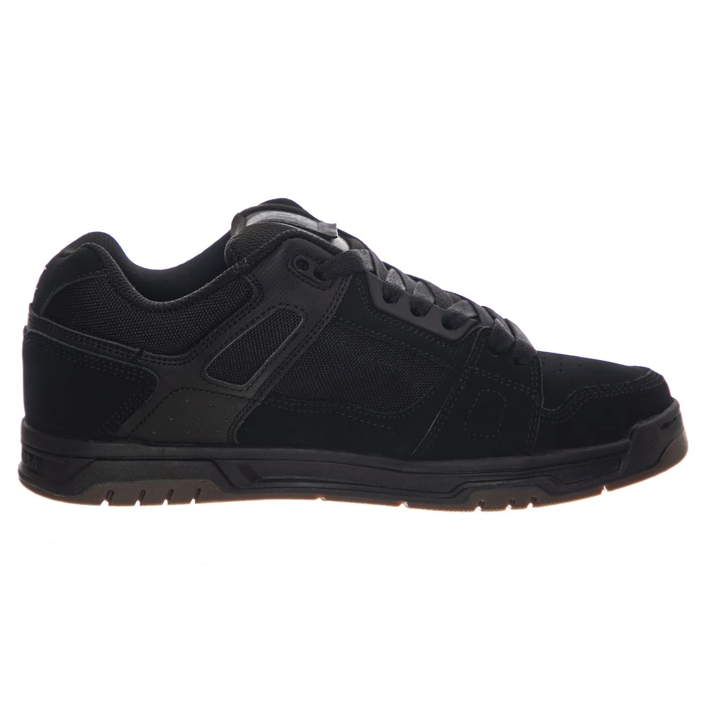 DC Stag Black / Gum - Scarpe Stringate Uomo Nere    