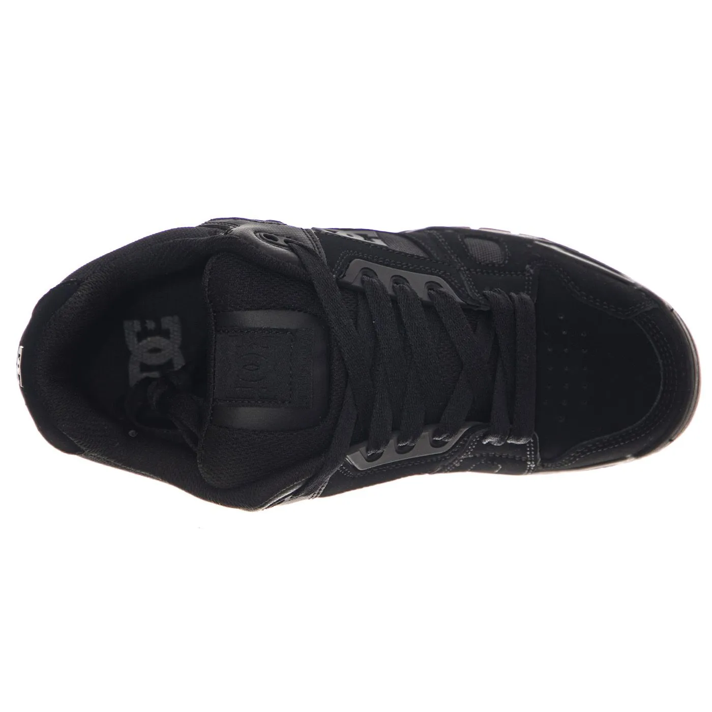 DC Stag Black / Gum - Scarpe Stringate Uomo Nere    