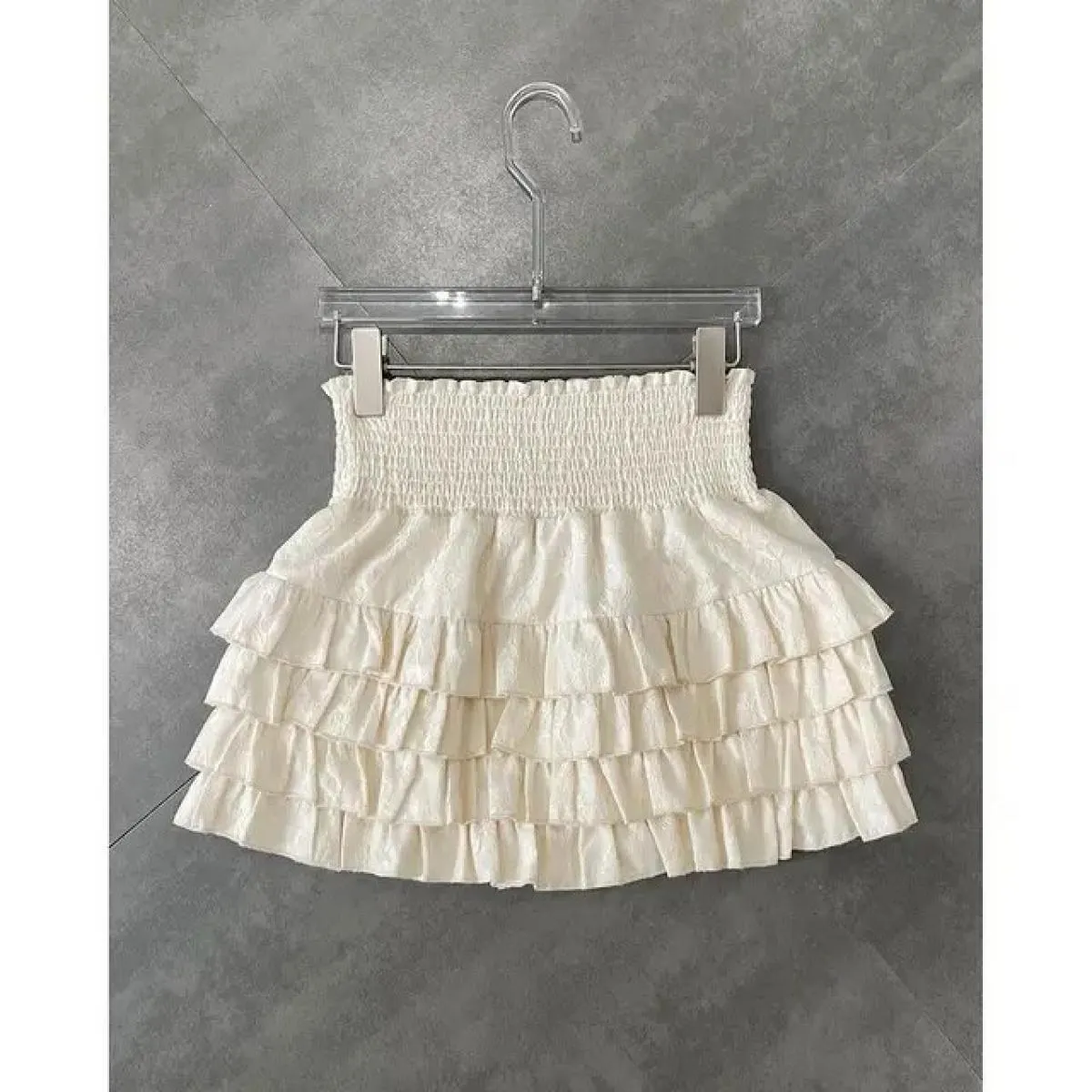 Gonne Abiti da donna Vita alta Pizzo Una linea Jupe Moda Dolce Tunica Mini Gonna Faldas Mujer De Moda Torta nera Vi