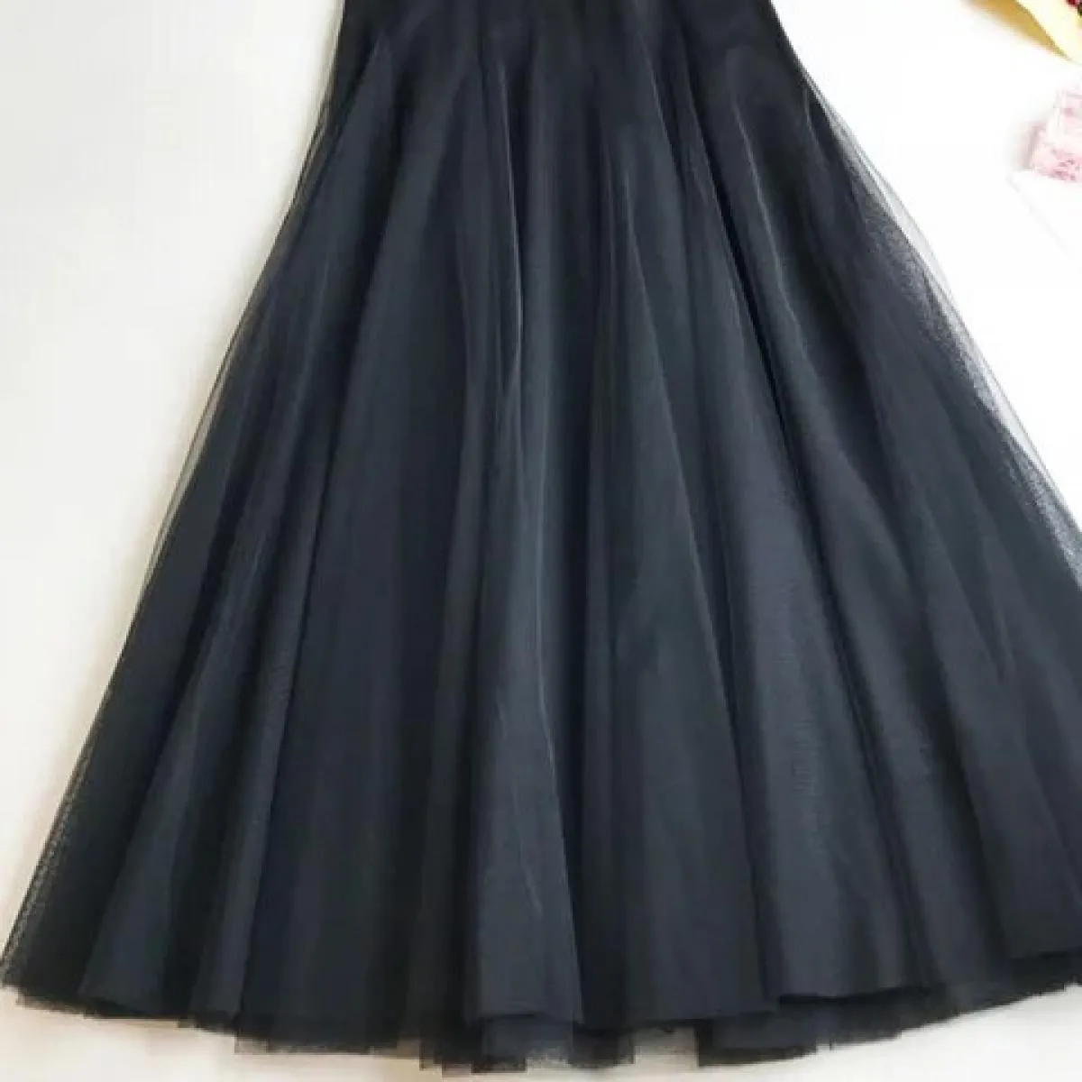 Gonne lunghe da donna Gonna in tulle trasparente Gonna lunga in tulle estiva da donna