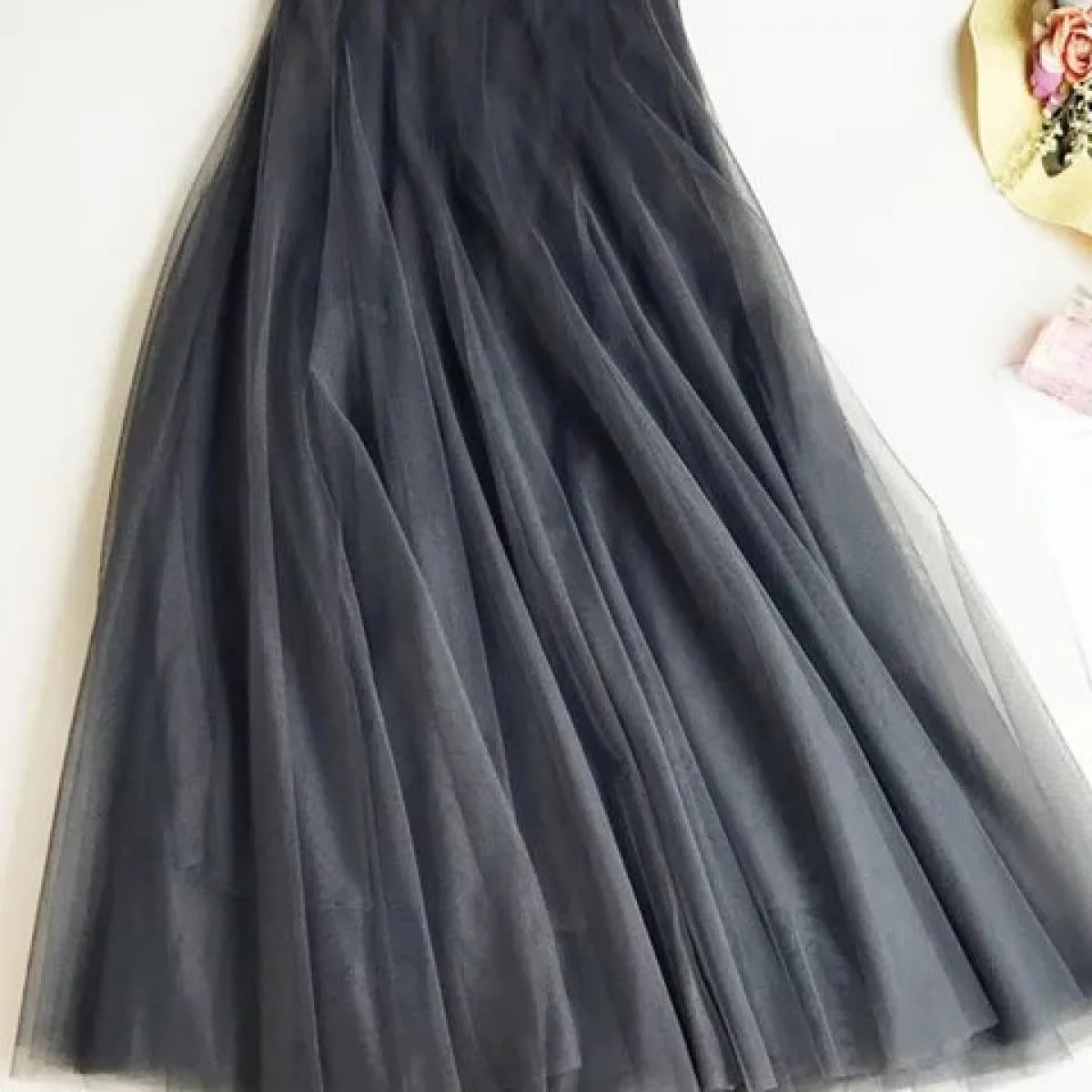 Gonne lunghe da donna Gonna in tulle trasparente Gonna lunga in tulle estiva da donna