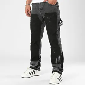 Jeans neri larghi