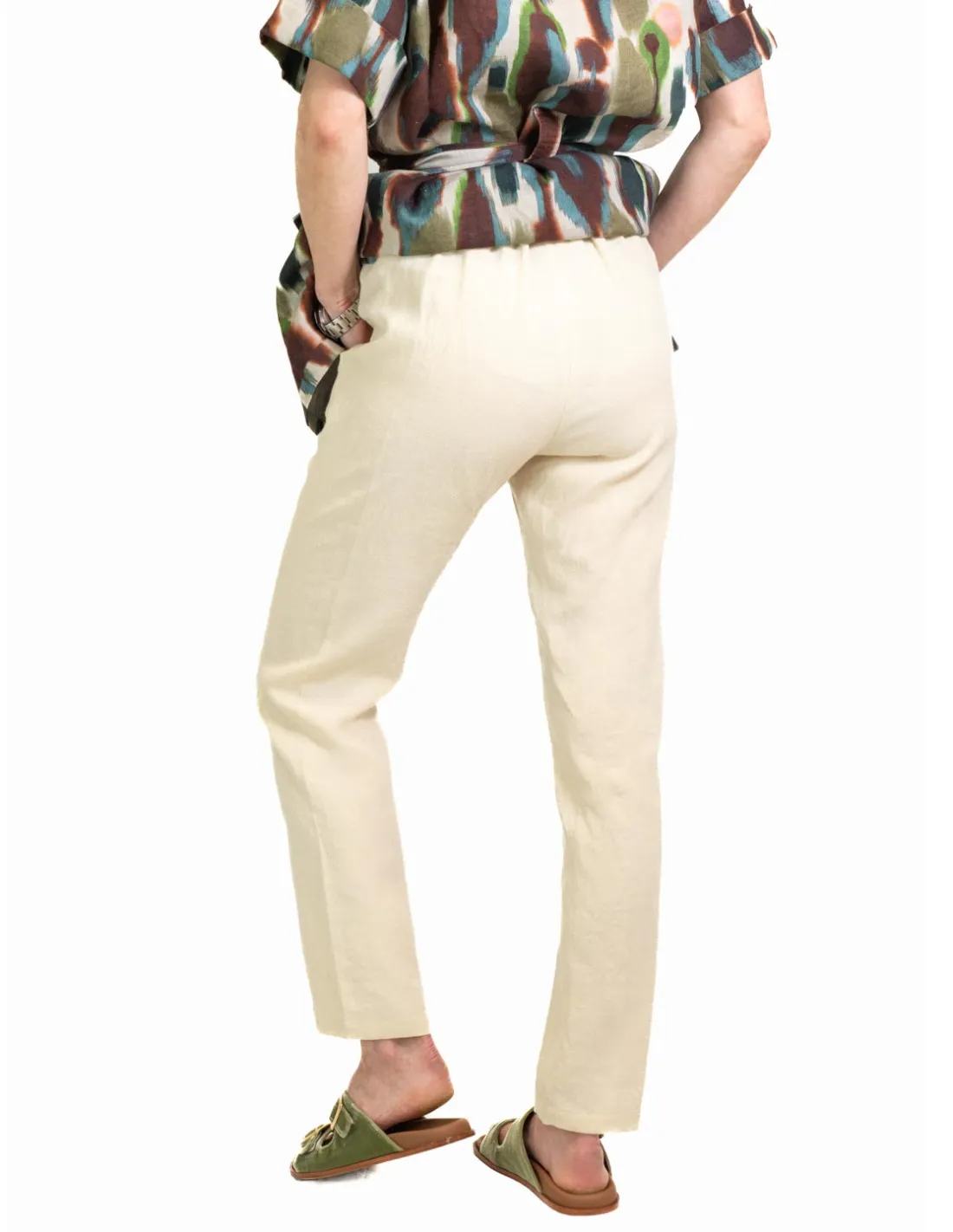 Pantalone Diega Paris - Lino Avorio
