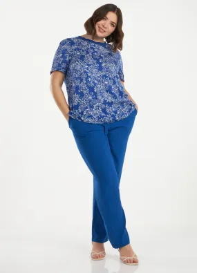 Pantaloni in pura viscosa donna curvy