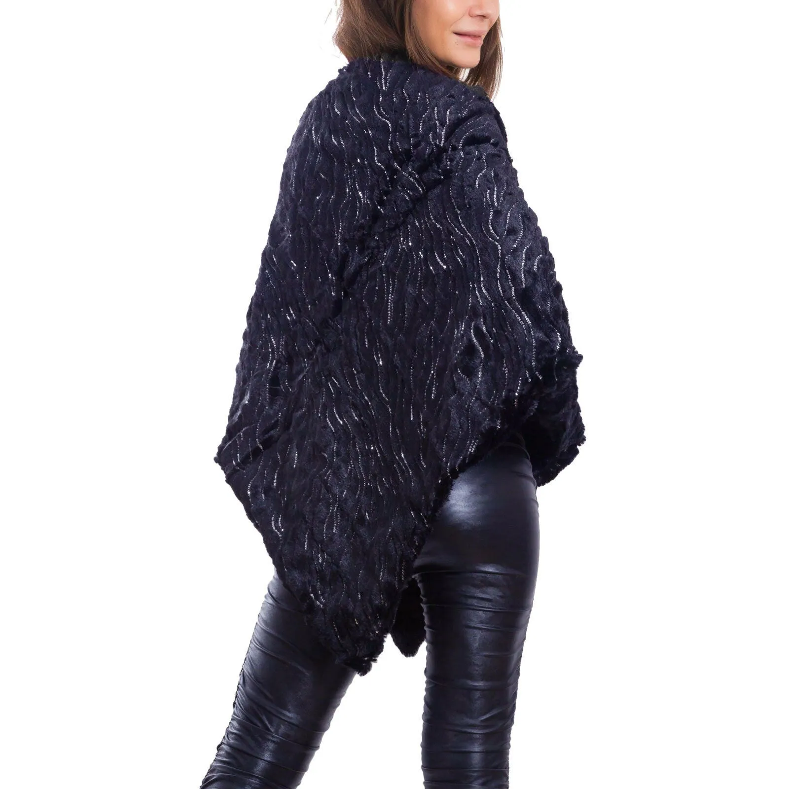 Poncho donna coprispalle mantella S2