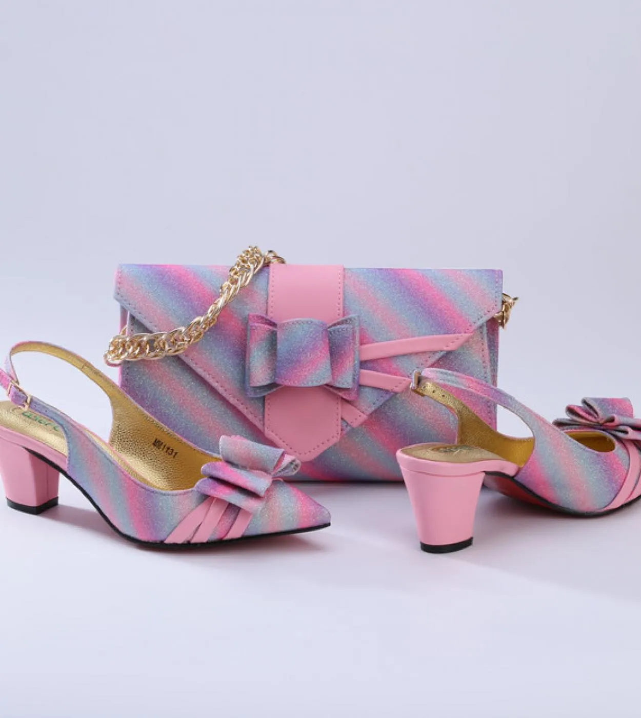 Set di borse per scarpe africane Party Set di borse per scarpe italiane Party Women African New Italian