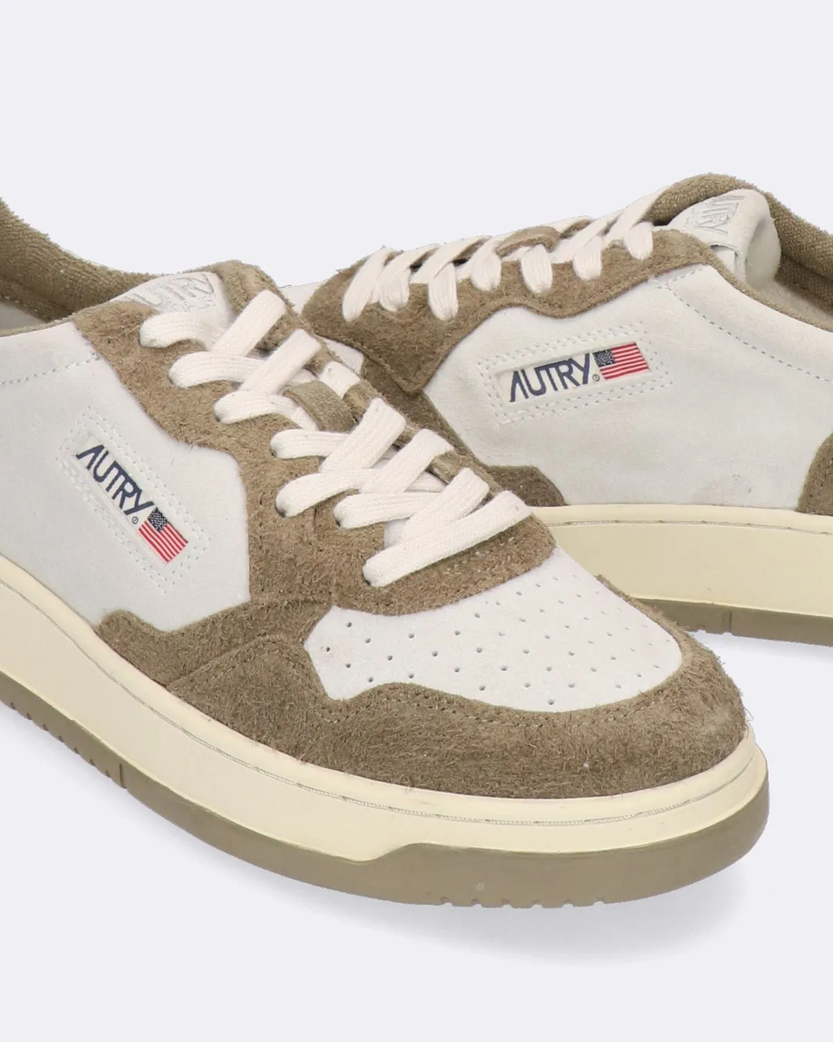 Sneakers Basse Medalist Bianche e Marrone