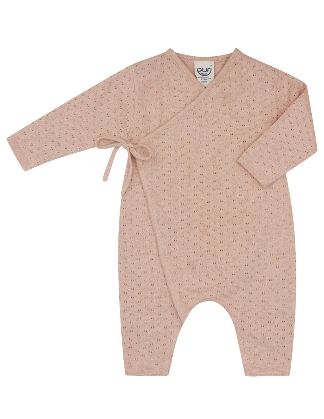 TUTINA IN COTONE BIO E SETA "WRAP POINTELLE"